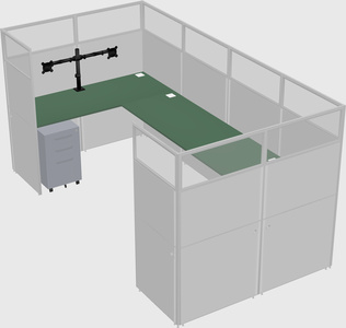 Cabine en u