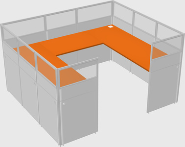 Cabine en u