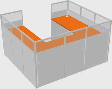 Cabine en u