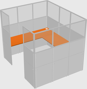 Cabine en u