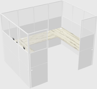 Cabine en u