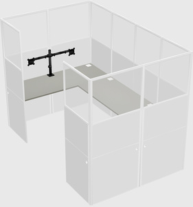 Cabine en u