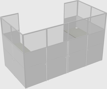Cabine en u