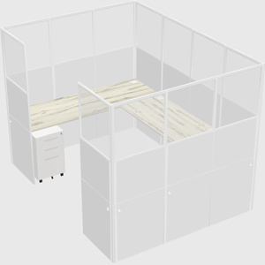 Cabine en u