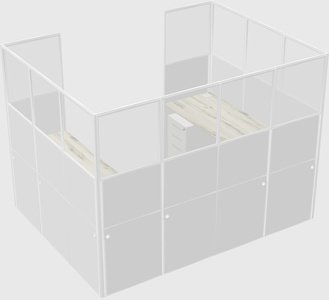 Cabine en u