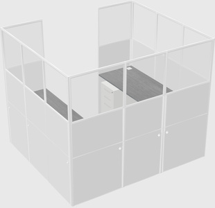 Cabine en u