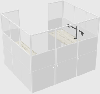 Cabine en u