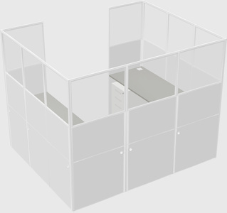 Cabine en u