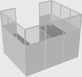 Cabine en u
