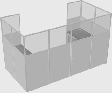 Cabine en u