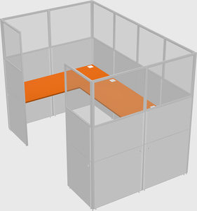 Cabine en u