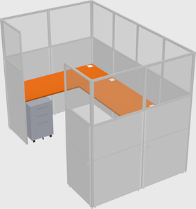 Cabine en u