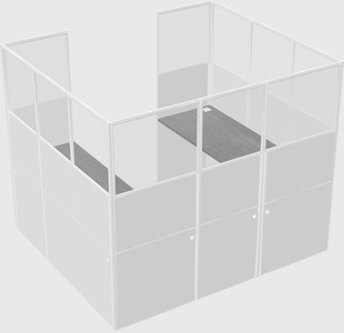 Cabine en u