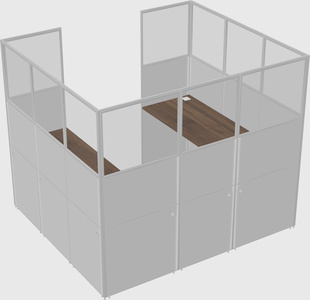 Cabine en u