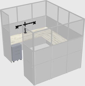 Cabine en u