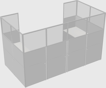 Cabine en u