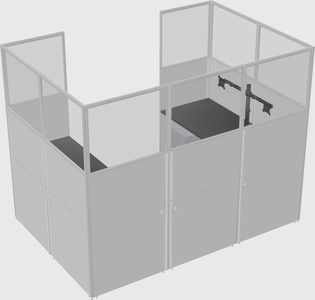 Cabine en u