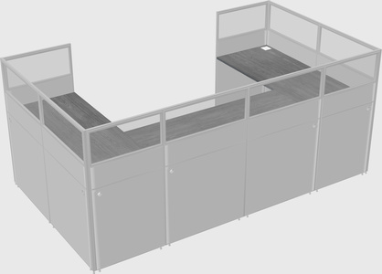 Cabine en u