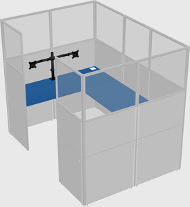 Cabine en u
