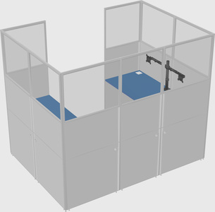 Cabine en u