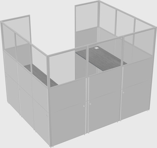 Cabine en u