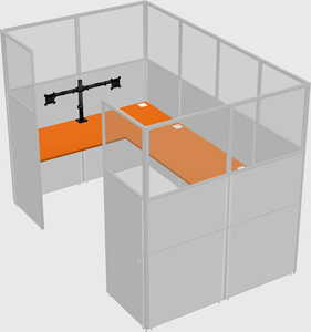Cabine en u