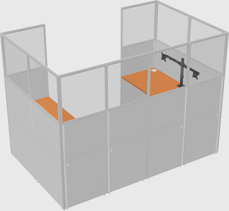 Cabine en u