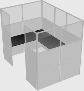 Cabine en u
