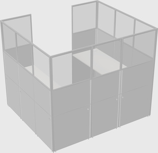 Cabine en u
