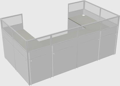Cabine en u