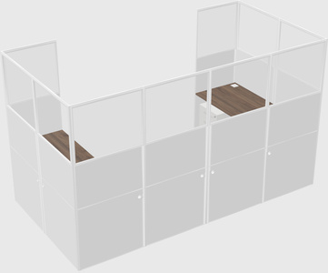 Cabine en u