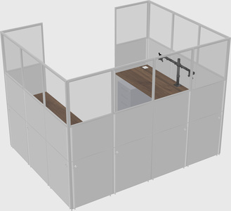 Cabine en u