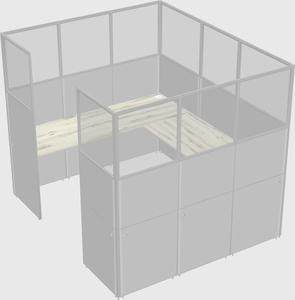 Cabine en u