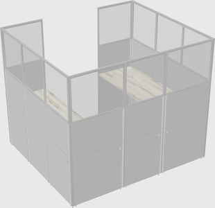 Cabine en u