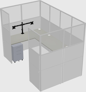 Cabine en u