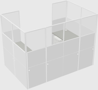 Cabine en u