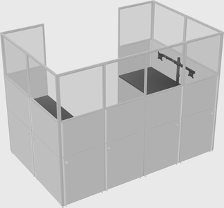 Cabine en u