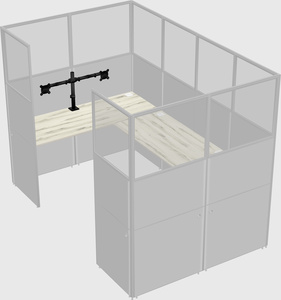 Cabine en u
