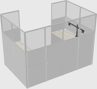 Cabine en u