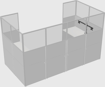 Cabine en u