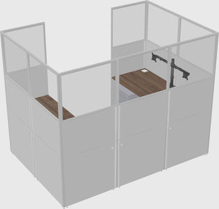 Cabine en u