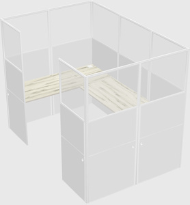Cabine en u