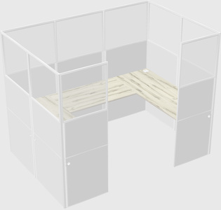 Cabine en u