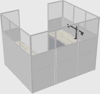 Cabine en u