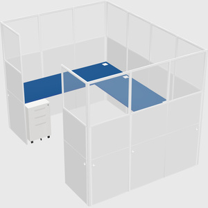 Cabine en u