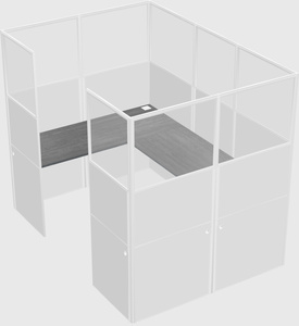 Cabine en u