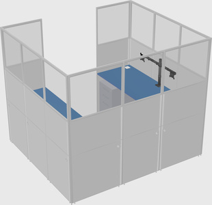 Cabine en u