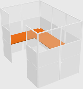 Cabine en u
