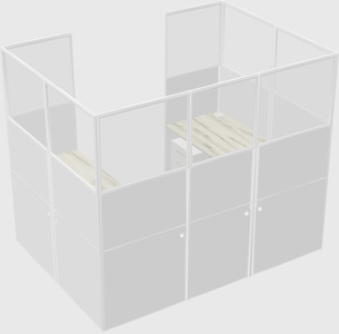 Cabine en u