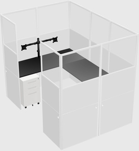 Cabine en u